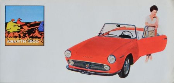 Abarth 1600 Convertible Modelprogram 1963 Carbrochure (8298)